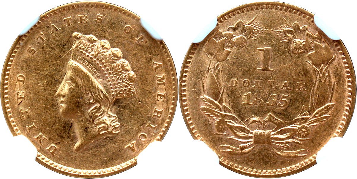 Gold G$1 1855