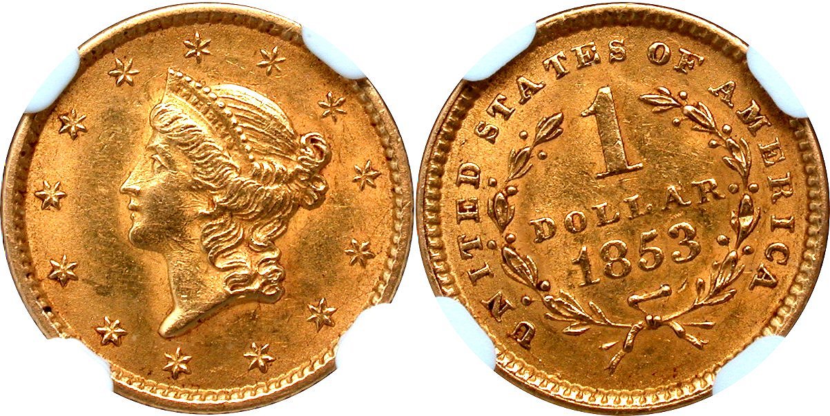 Gold G$1 1853