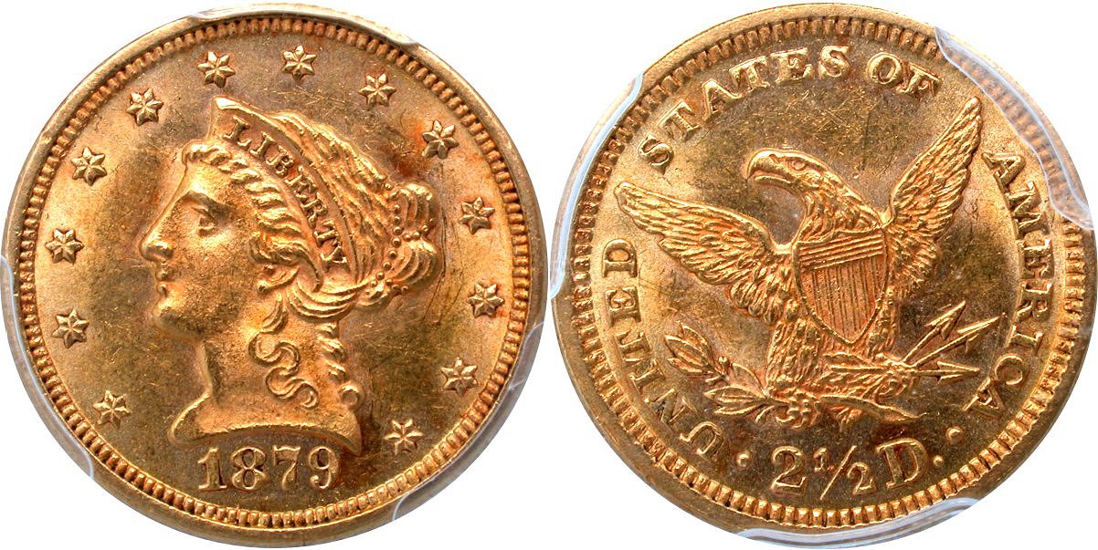 Gold G$2.5 1879