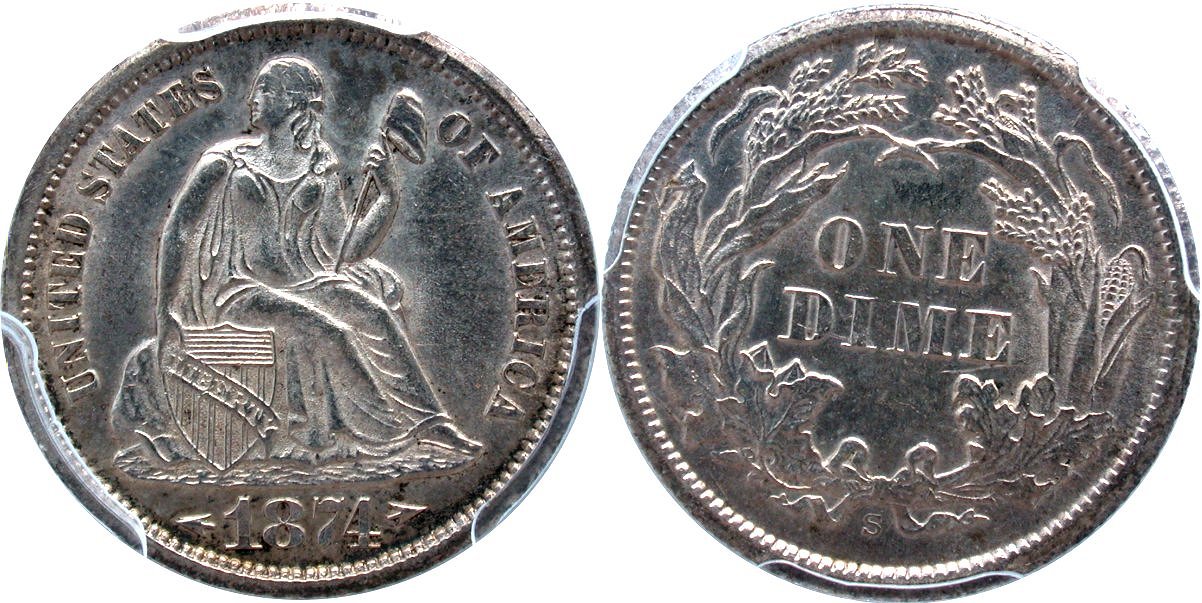 Seated 10C 1874S